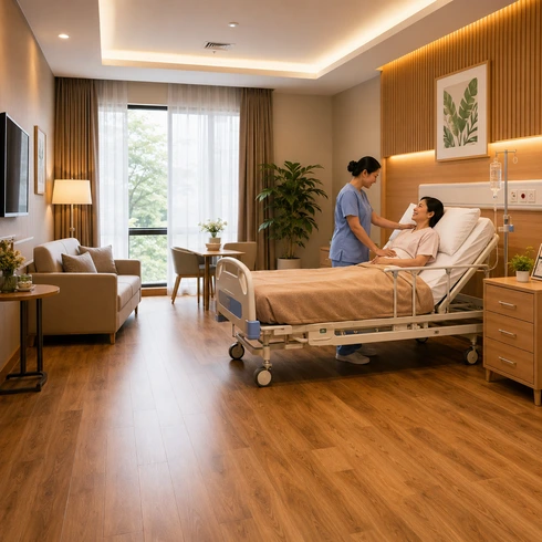 Lantai Kayu Premium untuk Ruang Keperawatan Lebih Nyaman